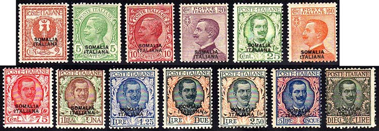 1926/30 - Soprastampati, 13 valori ... 
