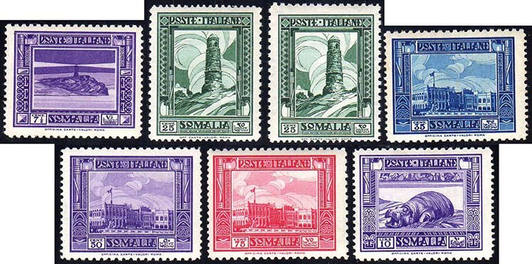 1932 - Pittorica, sette esemplari ... 