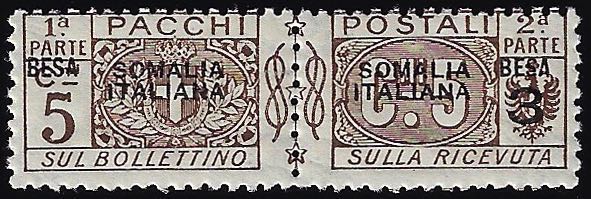 PACCHI POSTALI 1923 - 3 b. su 5 ... 