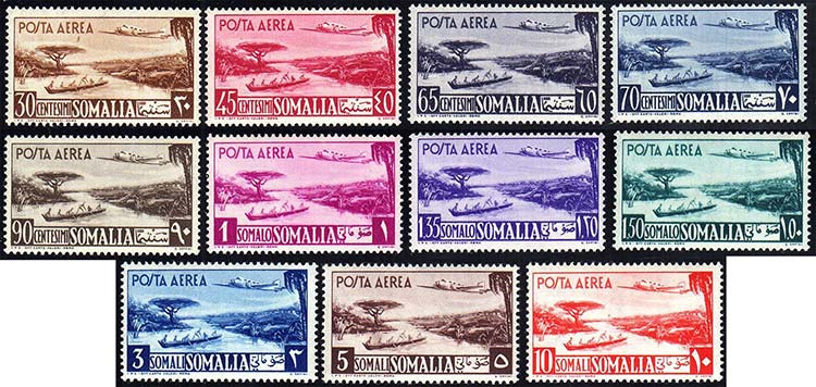 SOMALIA AFIS POSTA AEREA 1950/51 - ... 