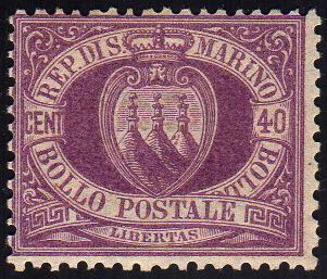 1877 - 40 cent. Stemma (7), ... 