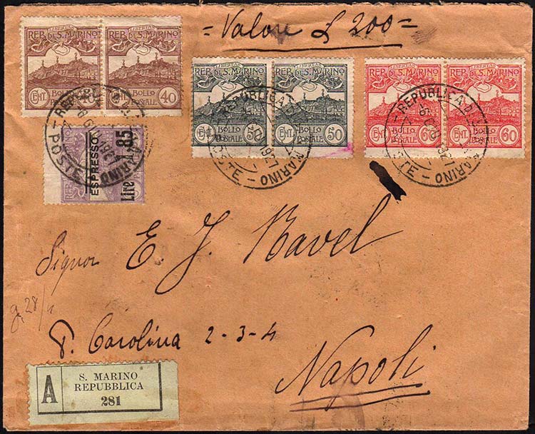 1927 - 1,85 lire su 60 cent. ... 