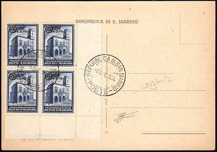 1934 - Palazzetto soprastampato, ... 