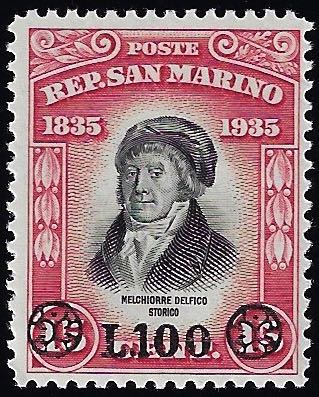 1948 - 100 lire su 15 c. Delfico ... 