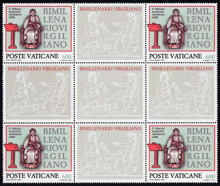 1981 - 600 lire Virgilio, stampa ... 