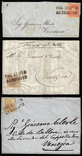 AUSTRIA 1856/1860 - Tre lettere ... 
