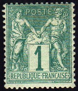 FRANCIA 1876 - 1 cent. Sage, I ... 