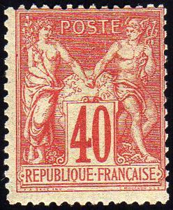 FRANCIA 1876 - 40 cent. Sage, I ... 