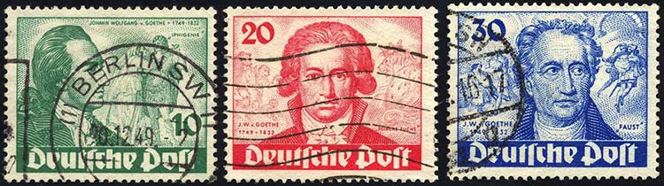 GERMANIA BERLINO 1949 - Goethe ... 