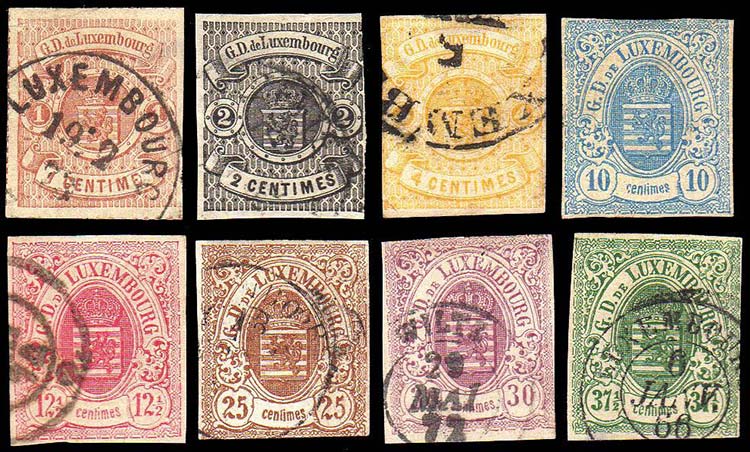 LUSSEMBURGO 1859/1863 - Stemma, ... 