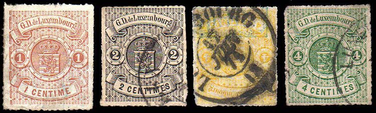 LUSSEMBURGO 1865/1875 - Stemma, ... 