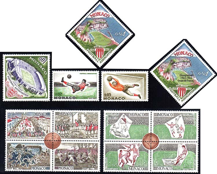 MONACO 1963 - 4 cent. Calcio senza ... 