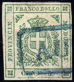 1859 - 5 cent. verde (12), usato ... 