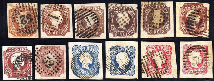 PORTOGALLO 1856/58 - Re Pietro V ... 