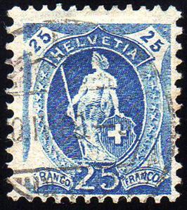 SVIZZERA 1905/1906 - 25 cent. ... 