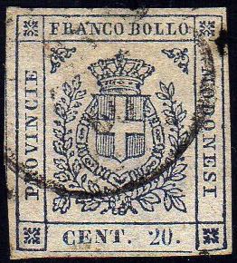 1859 - 20 cent. ardesia violaceo ... 