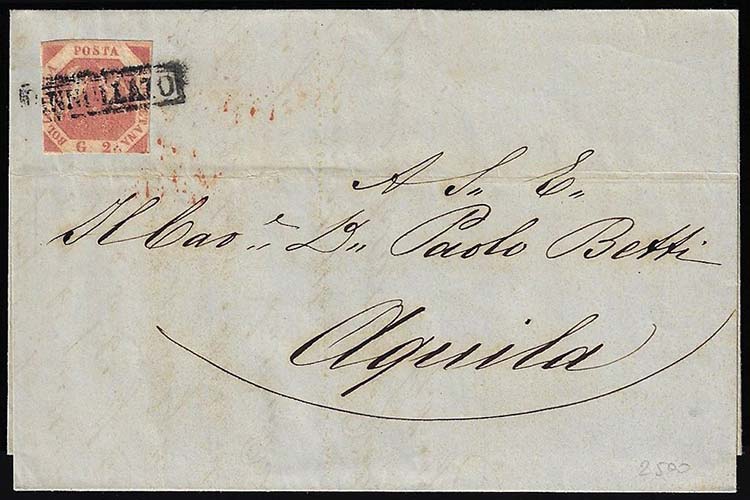 1859 - 2 grana carminio, III ... 