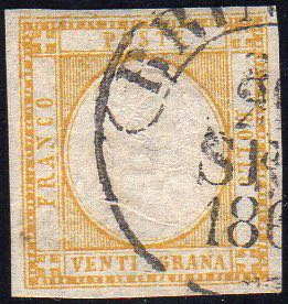 1861 - 20 grana giallo (23), ... 