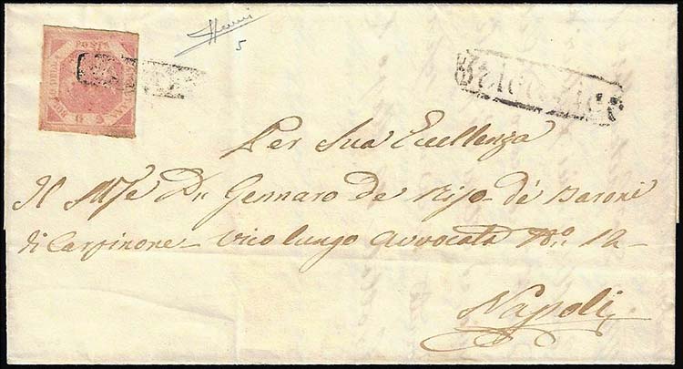 TRICARICO, annullato + ovale punti ... 