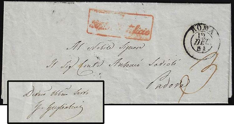 1851 - Lettera prefilatelica da ... 