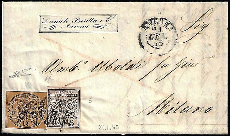 1853 - 3 baj camoscio e 5 baj rosa ... 