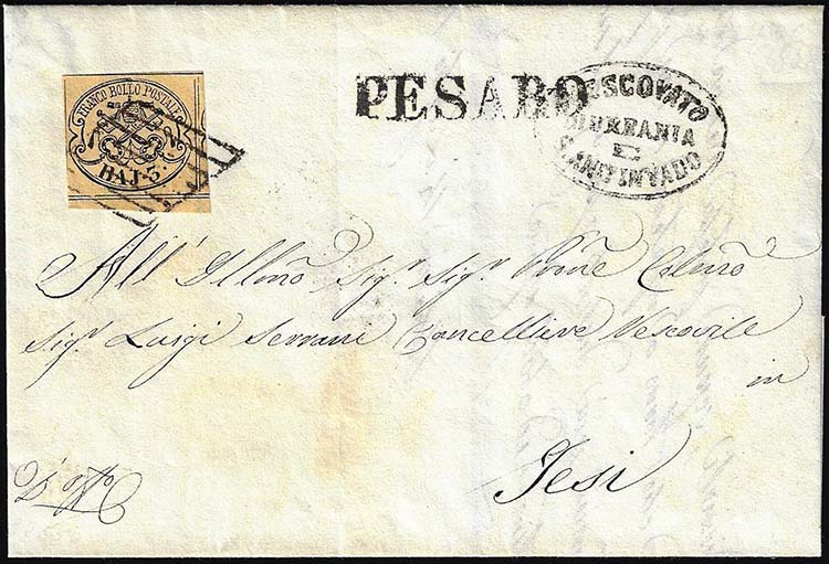 1858 - 3 baj giallo paglia (4d), ... 