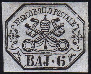 1864 - 6 baj lilla grigio (7A), ... 