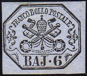 1864 - 6 baj lilla grigio (7A), ... 