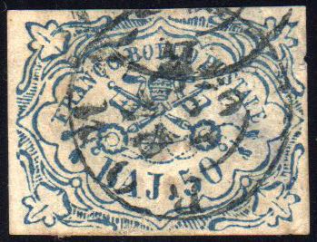 1852 - 50 baj azzurro (10), ... 