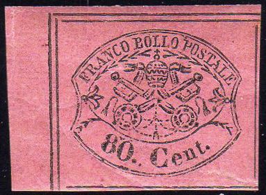 1867 - 80 cent. rosa lillaceo ... 