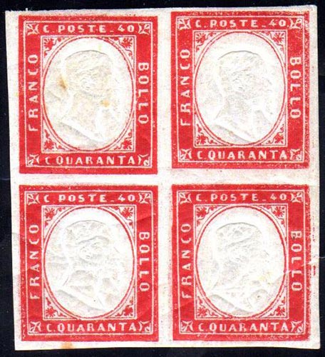 1860 - 40 cent. rosso (16C), ... 