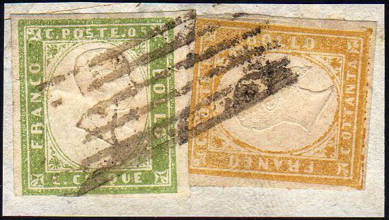 1859 - 80 cent. giallo limone ... 