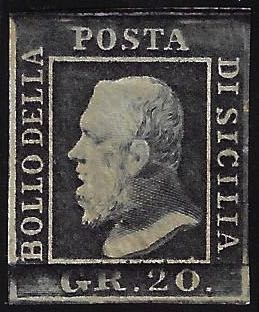 1859 - 20 grana ardesia violaceo ... 