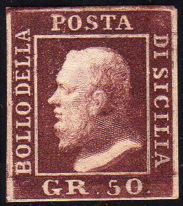 1859 - 50 grana cioccolato (14a), ... 