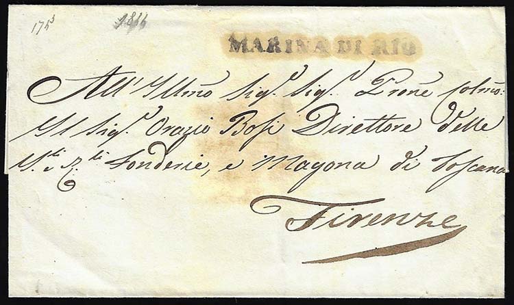 1844 - Sovracoperta di lettera ... 