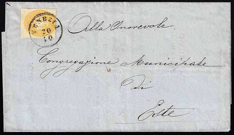 1864 - 2 soldi giallo, dent. 14 ... 