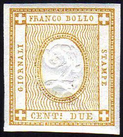 1862 - 2 cent. bistro (10), nuovo, ... 