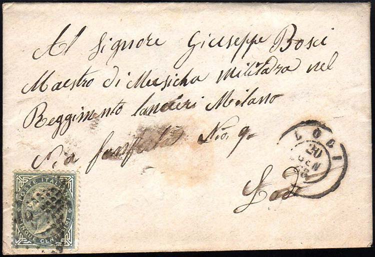 1868 - 5 cent. De La Rue, tiratura ... 