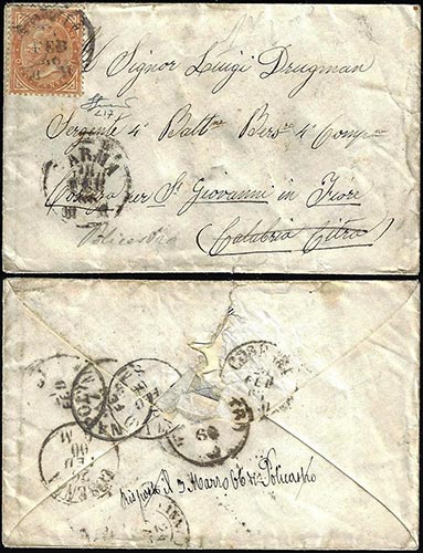 1866 - 10 cent. De La Rue, ... 