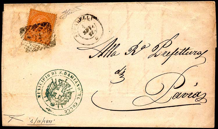 1877 - 10 cent. De La Rue, ... 