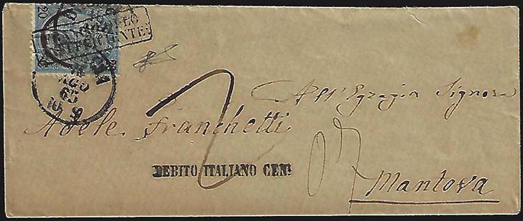 1865 - 20 cent. su 15 cent. Ferro ... 