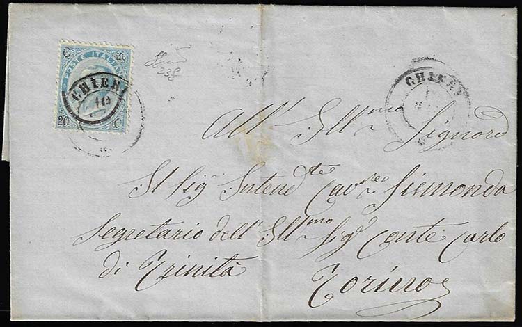 1866 - 20 cent. su 15 cent. Ferro ... 