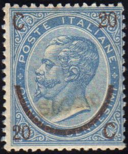 1865 - 20 cent. su 15 cent. Ferro ... 