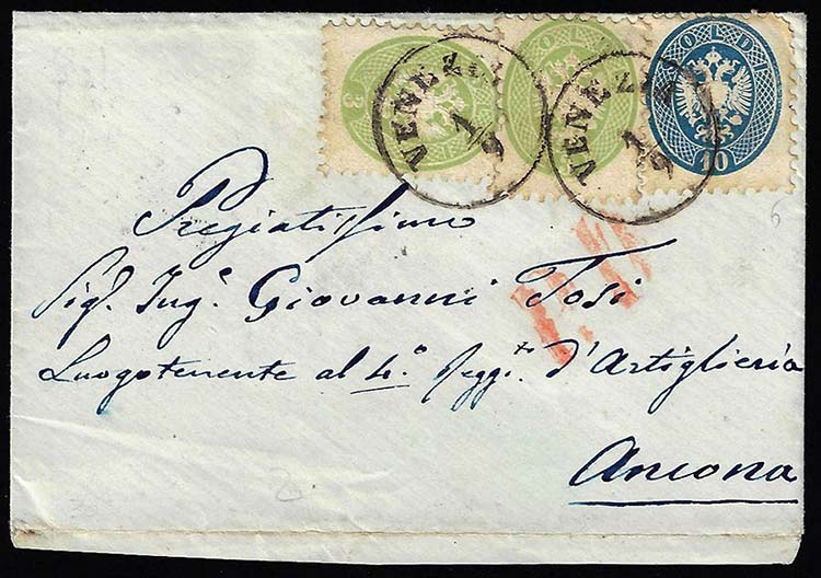 1864 - 3 soldi verde, due ... 