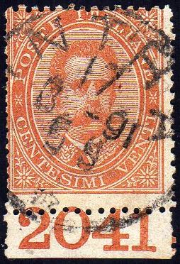 1879 - 20 cent. Umberto I (39), ... 