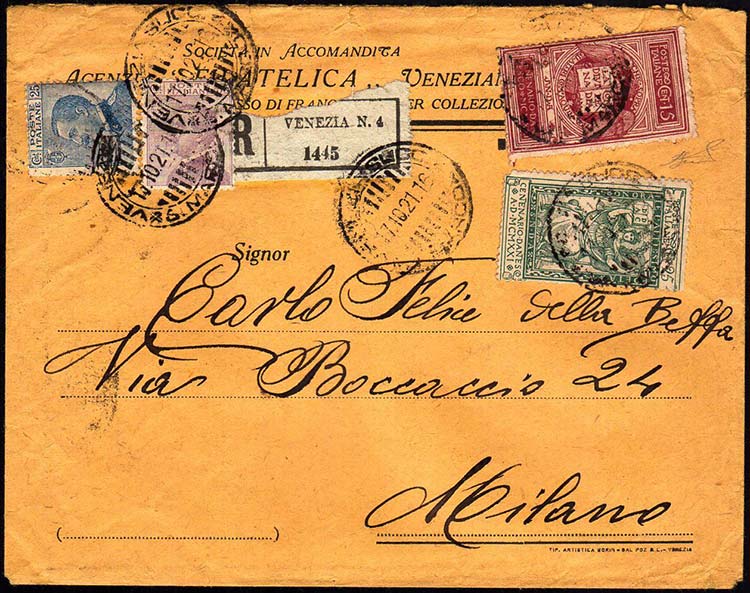 1921 - 15 e 25 cent. Dante, 25 ... 