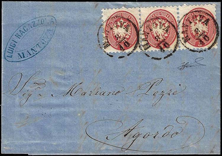 1865 - 5 soldi rosa, dent. 9 1/2 ... 