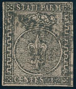 1852 - 15 cent. rosa, I emissione, ... 