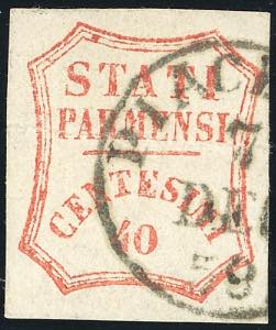 1859 - 40 cent. vermiglio, II ... 