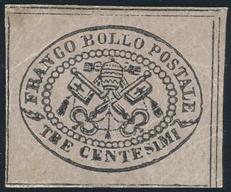 1867 - 3 cent. grigio rosa (14), ... 